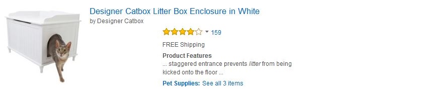 Designer Catbox Litter Box Enclosure