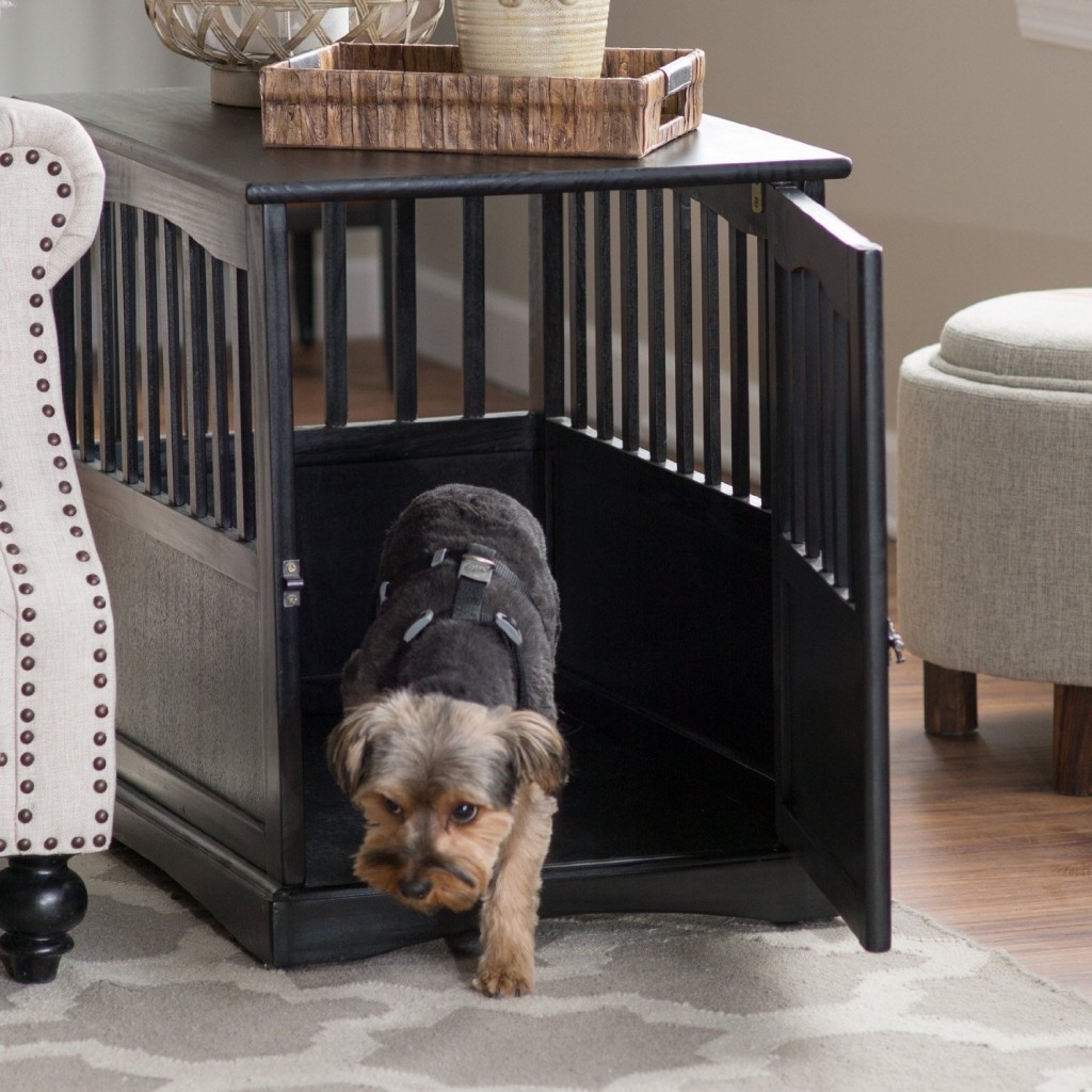 Newport dog crate end table