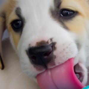 Puppy obsessive licking